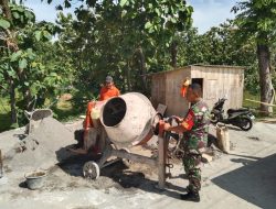 Babinsa Nogosari Pantau Pembangunan Jembatan Baru Penghubung Dua Kecamatan, Dorong Akselerasi Ekonomi Warga