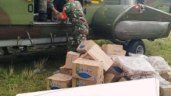 Puluhan Ton Bantuan untuk banjir Aceh kembali didistribusikan TNI lewat Udara