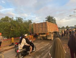 Akses Antarwilayah Pulih, Brimob Sumut Rampungkan Perbaikan Jembatan Halangan dalam 3 Hari