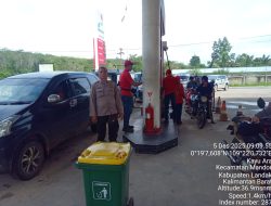 Polisi Sambangi SPBU Mandor, Beri Edukasi Keamanan kepada Warga