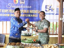 Peringati HUT ke-54 Korpri, Dandim 0825 Banyuwangi Ajak PNS Jadikan Pekerjaan Ladang Ibadah