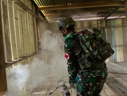 Pos Iwur Satgas Yonif 751/VJS Fogging Kampung Serukubin: Cegah Malaria, Basmi Nyamuk Anopheles