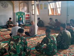 Satgas Pamtas RI-PNG Kewilayahan Yonif 763/SBA Pos Fef Doa Bersama dan Yasinan untuk Korban Bencana Alam Sumatra dan Aceh