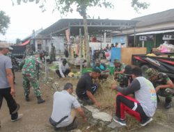 Kodim 0806/Trenggalek Bersih-Bersih Pasar
