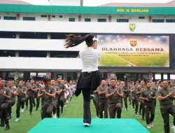 Jaga Fisik di Tengah Dinamika Tugas, Pangdam II/Sriwijaya Olahraga Bersama Prajurit dan PNS