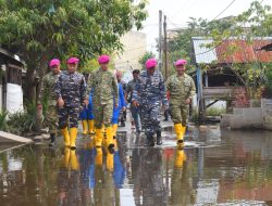 Danpasmar 1 Tinjau Prajuritnya Yang Terkena Musibah di Belawan Sumatera Utara