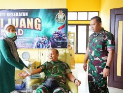 Sambut Hari Juang TNI AD ke-80, Prajurit Persit Kodim Abdya Gelar Donor Darah