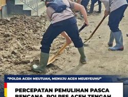 Polres Aceh Tengah Kembali Melaksanakan Pembersihan Fasilitas Umum Pasca Banjir Bandang dan Tanah Longsor