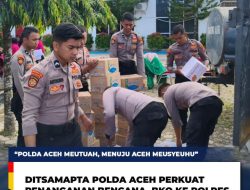 Ditsamapta Polda Aceh Turunkan 11 Personel ke Polres Aceh Utara