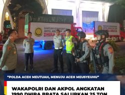 Wakapolri Bersama Akpol Angkatan 1990 Dhira Brata Mengirimkan Bantuan Kemanusiaan untuk Masyarakat Terdampak Banjir di Kabupaten Aceh Tamiang