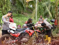 Polres Bireuen Antar Bantuan Kemanusiaan Kewilayah Terisolir