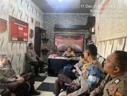 Kapolsek Mempawah Hulu Pimpin Anev Kinerja Anggota, Tekankan Pengamanan Misa Natal dan Tahun Baru