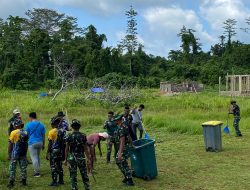 Korum Yonif 763/SBA DI Kampung Pasaman Gereja Katolik ST. Paskalis Kabupaten Teluk Bintuni