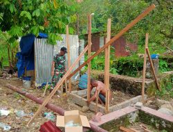 Kodim 0211/Tapteng dan Korem 023/KS Percepat Pembangunan MCK untuk Pengungsi