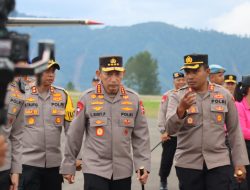 Kapolri Didampingi Kapolda Aceh Mengunjungi Kabupaten Aceh Tengah