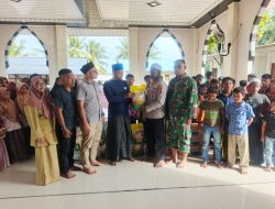 Koramil 10/Tanah Luas Hadiri Penyerahan Bantuan untuk Dayah Raudhatul Huda Pasca Banjir