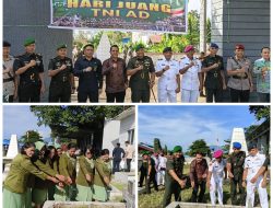 Ziarah Rombongan, Dandim 1310/Bitung, Tegaskan Ikrar Bakti Di Hari Juang TNI AD Ke-80