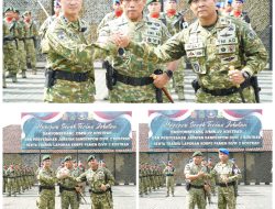 Panglima Pimpin serah Terima kepemimpinan Yonbekang 2 dan Denpom Divif 2 Kostrad