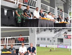 Kasdim 0825 Banyuwangi Tunjukkan Dukungan Penuh, Persewangi Bangkitkan Gairah Sepak Bola di Stadion Diponegoro  Banyuwangi