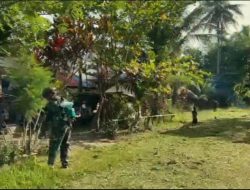 ‎Satgas Pamtas RI-PNG Yonif 763/SBA Pos Yembun Laksanakan Karya Bhakti Bersama Masyarakat Menyambut Hari Natal