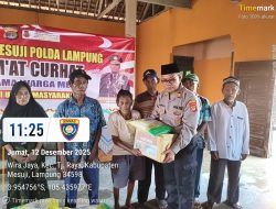 Jumat Curhat Polres Mesuji, Serap Aspirasi Warga Sambil Salurkan 25 Paket Sembako