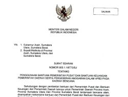 Mendagri Terbitkan SE Penggunaan Bantuan Keuangan dan Pergeseran Anggaran pada Daerah Bencana