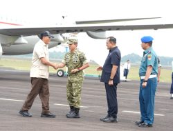 Komitmen menjaga kedaulatan Negara, Pangdam II/Sriwijaya damping Kunjungan Kerja Menhan RI di wilayah Kerja Kodam II/Sriwijaya