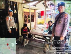 Laksanakan Patroli Siang Dan Berikan Imbauan kamtibmas Kepada Warga
