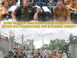 Kasdim 0418/Palembang Hadiri Grand Launching Command Centre Koperasi Merah Putih di Srimulya
