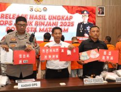 Polresta Mataram Paparkan Hasil Operasi Antik Rinjani 2025, 14 Kasus Narkoba Terungkap