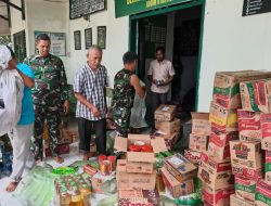 Korem 011/Lilawangsa Salurkan Bantuan Sembako bagi Warga Terdampak Banjir di Wilayah Koramil 24/Nibong