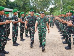 Disiplin adalah Nafasku”, bukan hanya Slogan tetapi harus diwujudkan dalam Tindakan, Pangdam II/Sriwijaya beri pengarahan Prajurit Yonif TP 893/KBK