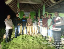 Kapolsek Way Serdang Bangun Silaturahmi dengan Kades Labuhan Baru, Ajak Warga Waspada Kamtibmas