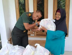 Peringati Hari Juang TNI AD,Koramil Koramil 03/Turi Bagi Sembako