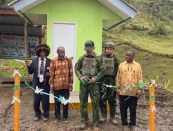 Air Kehidupan Mengalir di Pegunungan Nduga, Pangkogabwilhan III Resmikan Fasilitas Air Bersih dan MCK Karya Bhakti di Distrik Mbua