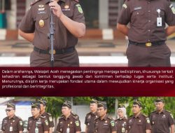Wakajati Aceh Pimpin Apel Pagi yang Diikuti Seluruh Jajaran
