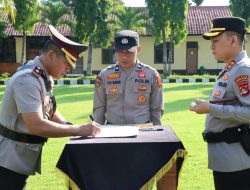 Kapolres Lombok Barat Pimpin Sertijab Kasat Lantas dan 3 Kapolsek