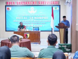 Syukuran HUT Korpri Ke 54, Kodim 0808/Blitar Perkuat Profesionalisme Dan Integritas ASN