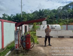Petugas Piket Laksanakan Patroli Siang, Pantau SPBU Demi Jamin Keamanan dan Ketersediaan BBM