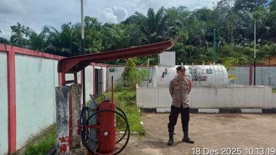 Petugas Piket Laksanakan Patroli Siang, Pantau SPBU Demi Jamin Keamanan dan Ketersediaan BBM