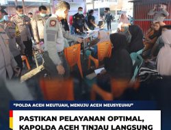Pastikan Pelayanan Optimal, Kapolda Aceh Tinjau Langsung Posko Bantuan dan Kesehatan di Meureudu