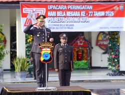 Kapolresta Sorong Kota Irup Upacara, Tegaskan Pentingnya Bela Nagara Saat Bacakan Amanat Presiden