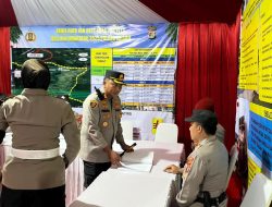 Awali Operasi Lilin Krakatau 2025, Kapolres Mesuji Cek Langsung Pos PAM dan Pos Yan