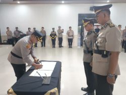 Sertijab Kabag Log Polres Mesuji, Kapolres Tekankan Amanah dan Tanggung Jawab Jabatan