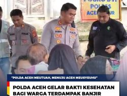 Polda Aceh Gelar Bakti Kesehatan bagi Warga Terdampak Banjir di Aceh Timur, Ratusan Pengungsi Terlayani