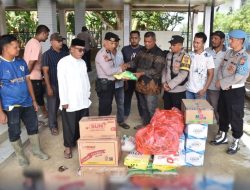 Polres Bireuen Salurkan Bantuan untuk Masyarakat Terdampak Banjir di Kecamatan Kuta Blang