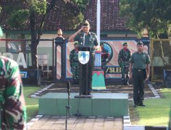 Pelihara Nasionalisme Dandim 0732/Sleman Irup Upacara Mingguan