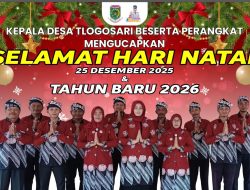 Kepala Desa Tlogosari Bersama Perangkat Desa Ucapkan Selamat Natal dan Tahun Baru 2025