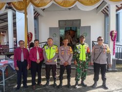 Babinsa dan Aparat Terkait Pastikan Perayaan Natal Aman