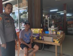 Patroli Kamtibmas Jelang Pergantian Tahun, Petugas Beri Imbauan Larangan Penjualan Petasan